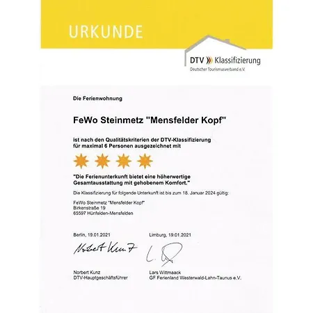 דירה Mensfelder Kopf Near Limburg Lahn Hunfelden